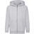 Fruit of the Loom Kid's Hooded Sweatshirt Jacket - Heather Grey