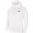 Nike Sportswear Club Fleece Men's Full-Zip Hoodie - White/White/Black