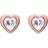 Ted Baker Han Heart Earrings - Rose Gold/Transparent