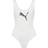 Puma Women's 1 Piece Swimsuit - White