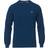 Gant Cotton Pique Crew Neck Sweater - Marine Melange