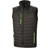 Result Black Compass Padded Softshell Gilet Unisex - Black/Lime