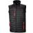 Result Black Compass Padded Softshell Gilet Unisex - Black/Red