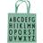 Design Letters Favourite Tote Bag ABC - Green