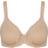 Triumph Modern Lace Cotton Wired Bra - Beige