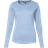 ID Ladies Interlock Long Sleeved T-shirt - Light Blue