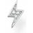 Thomas Sabo Charm Club Flash Single Ear Stud - Silver/Transparent