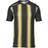 Uhlsport Stripe 2.0 Short Sleeve T-shirt Unisex - Black/Lime Yellow