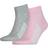 Puma Lifestyle Quarter Sock 2-pack - Pink/Grey