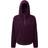 Tridri Women's Sherpa 1/4 Zip Hoodie - Mulberry Red