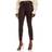 7 For All Mankind High Waisted Skinny Ankle Jeans - Coated Chocolate