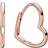 Pandora Asymmetrical Heart Hoops - Rose Gold