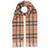 Amanda Christensen Merino Wool Check Scarf - Beige