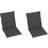 vidaXL 2-pack High Chair Cushions Black (100x50cm)