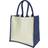 Westford Mill Printers Midi Jute Bag - Navy Blue