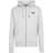 Superdry Organic Cotton Vintage Logo Embroidered Zip Hoodie - Dark Charcoal Jaspe