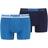 Puma Placed Logo Boxers 2-pack - Blue/Navy