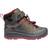 Keen Younger Kid's Redwood Mid - Steel Grey/Red Dahlia