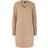 Pieces Ellen Long Sleeve V Neck Knit Dress - Silver Mink