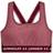 Under Armour Mid Crossback Heather Sports Bra - League Red Light Heather/League Red