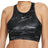 Nike Dri-FIT Swoosh Support 1-Piece Pad High-Neck Sports Bra - Iron Grey/Black/White