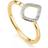 Monica Vinader Riva Mini Kite Stacking Ring - Gold/Diamonds