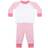 Larkwood Childrens Striped Pyjama - Pink Stripe