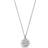Michael Kors Premium Double Circle Logo Necklace - Silver/Transparent