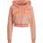 Adidas Women's Originals Loungewear Cropped Full Zip Hoodie - Ambient Blush