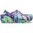 Crocs Kid's Classic Lined Marbled Clog - Neon Purple/Multi