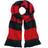 Beechfield Varsity Unisex Winter Scarf - Black/Classic Red