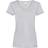 Universal Textiles Women's Value Fitted V-Neck Short Sleeve Casual T-shirt - Grey Marl