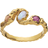 Maanesten Baila Ring - Gold/Tourmaline/Moonstone