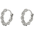 Monica Vinader Corda Mini Huggie Earrings - Silver