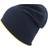 Atlantis Extreme Reversible Jersey Slouch Beanie - Navy/Safety Yellow