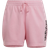 Adidas Women's Essentials Slim Logo Shorts Plus Size - Light Pink/White