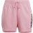 adidas Women's Essentials Slim Logo Shorts Plus Size - Light Pink/White