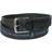 Tommy Hilfiger Anchor Logo Ribbon Inlay Leather Belt - Black/Navy
