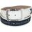 Tommy Hilfiger Ribbon Inlay Leather Belt - Cream with Navy Inlay