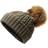 The North Face Women's Oh-Mega Fur Pom Beanie - New Taupe Green