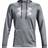 Under Armour Armour Rival Fleece Big Logo Hoodie - Pitch Gray Light Heather/Halo Gray