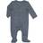 Aden + Anais Snuggle Knit Newborn Footie - Navy Stripe