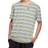 Champion Yarn-Dye Stripe C Logo T-shirt Unisex - Tailored Stripe Ylwmst/Athletic White