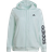 Adidas Women's Essentials Logo Full-Zip Hoodie Plus Size -Ice Mint/Legend Ink