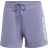 Adidas Women's Essentials Slim Logo Shorts - Light Purple/White