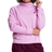 Champion Embroidered Logo Powerblend Fleece Mock Neck Sweatshirt - Paper Orchid