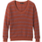 Prana Milani V-Neck Sweater - Gingerbread Stripe