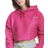 Champion Reverse Weave Cropped Cut-Off Gradient Logo Hoodie - Fantastic Fuchsia