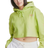 Champion Reverse Weave Cropped Cut-Off Gradient Logo Hoodie - Lively Lime
