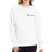 Champion Script Logo Powerblend Fleece Classic Crew Sweatshirt - White